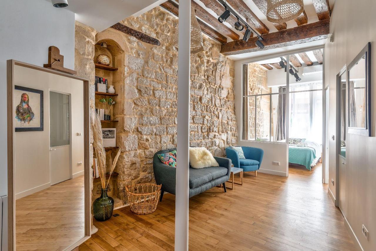 פריז New Stunning 4 Bdrs Apt, With Ac - Le Marais מראה חיצוני תמונה